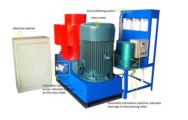 Cina Ring Die Wood Pellet Mill Automatic Lubrication Dust Collecting System 55KW pemasok