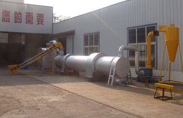 Cina Bahan Bakar Ramah Lingkungan Biomassa Rotary Drum Dryer, 2000kg / Jam pemasok