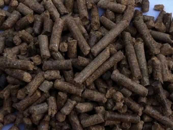 Cow dung, sheep manure as materials to make organic fertilizer pellets production line